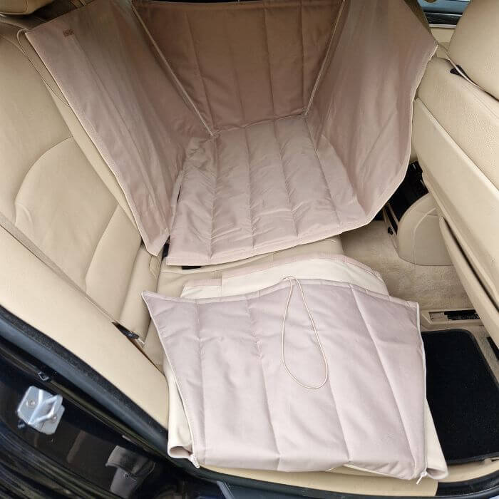 Car seat cover for dogs (hammock) Sand